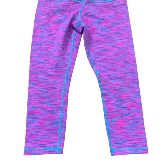 IVIVVA Rhythmic Crop Leggings With Inner Back Pocket Pink/Blue Heathered 14Y - Picture 6 of 10